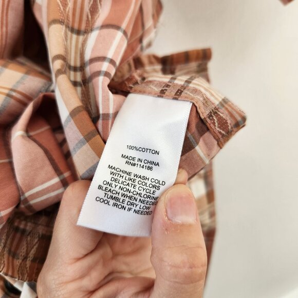 Frye and Co. Men's Short Sleeve Button Down Plaid Shirt Western Cowboy 3XL - Picture 7 of 7